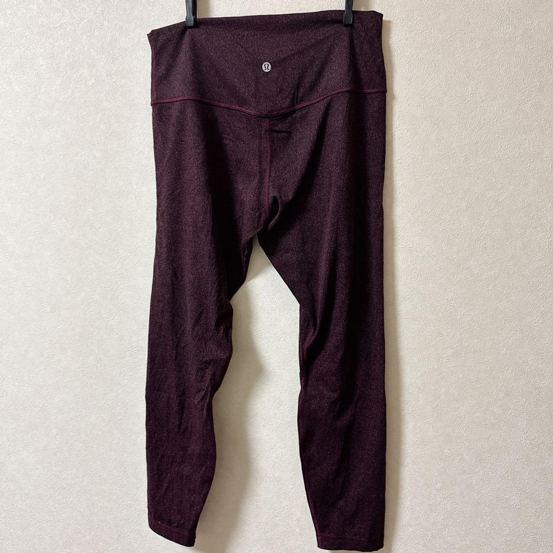 希少✨美品✨lululemonルルレモン ヨガ 赤紫 バーガンディ 海外古着