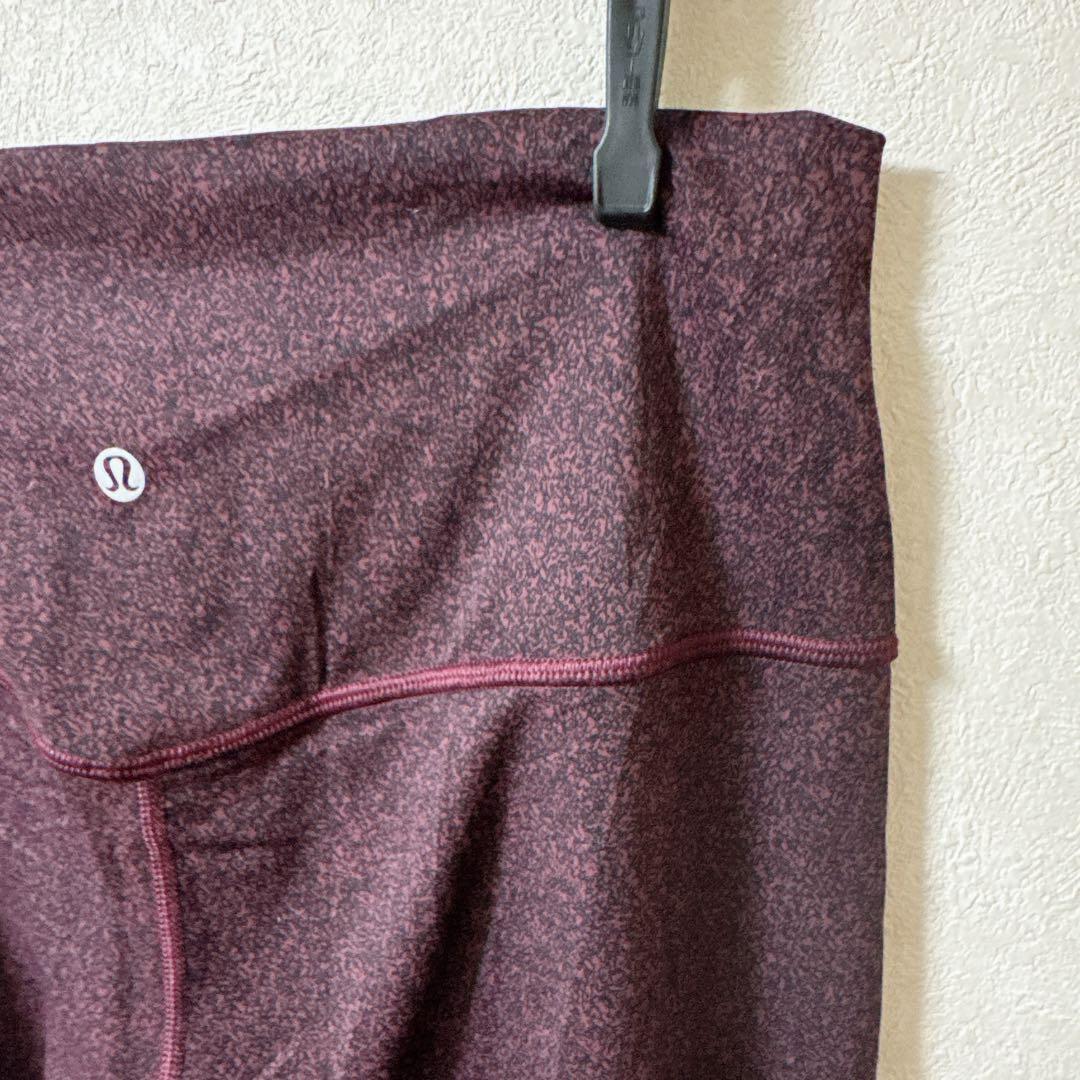 希少✨美品✨lululemonルルレモン ヨガ 赤紫 バーガンディ 海外古着