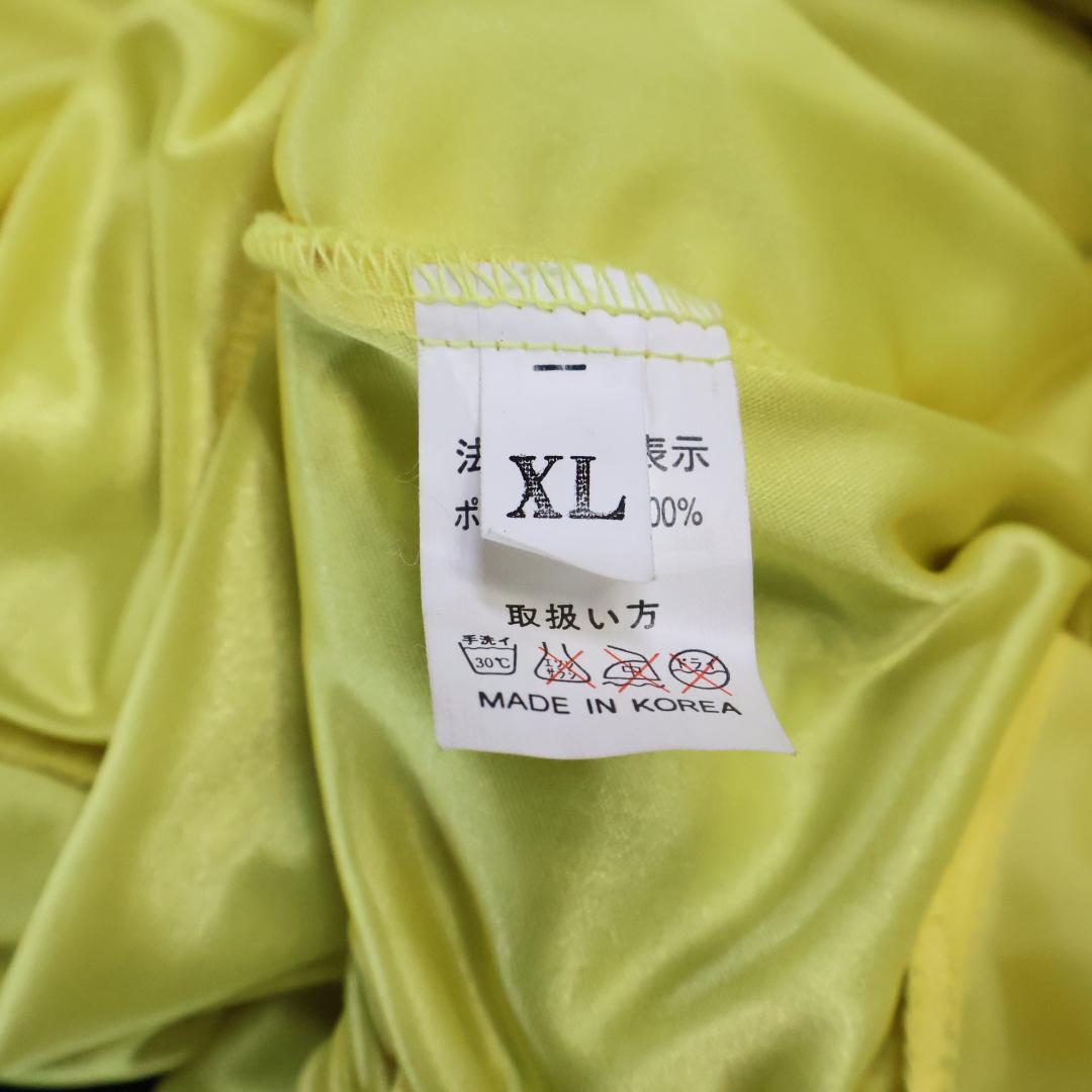 【美品 社交ダンス衣装】イエロー×ブラック ワンピース ドレス スパンコールラメ