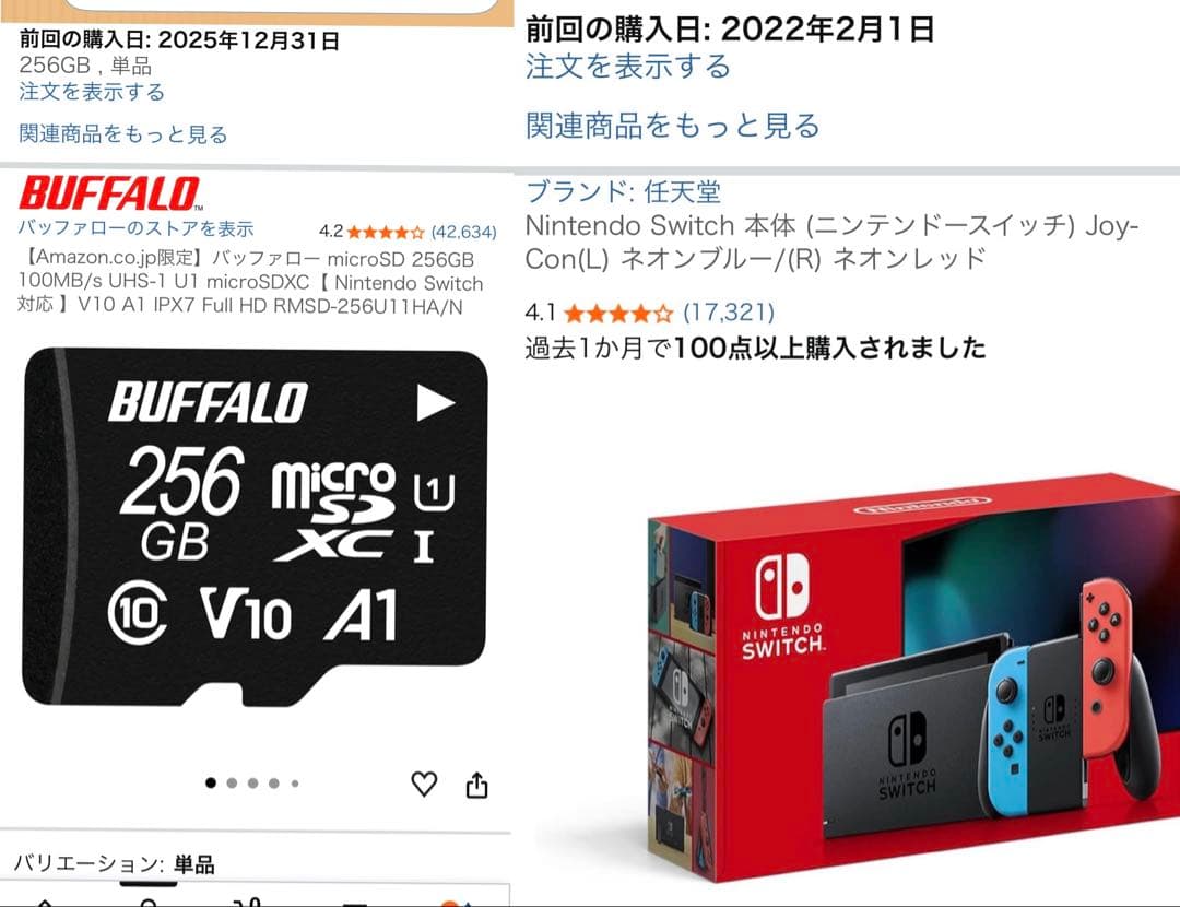 9*ん様 Nintendo Switch 本体 microSD256GB付き