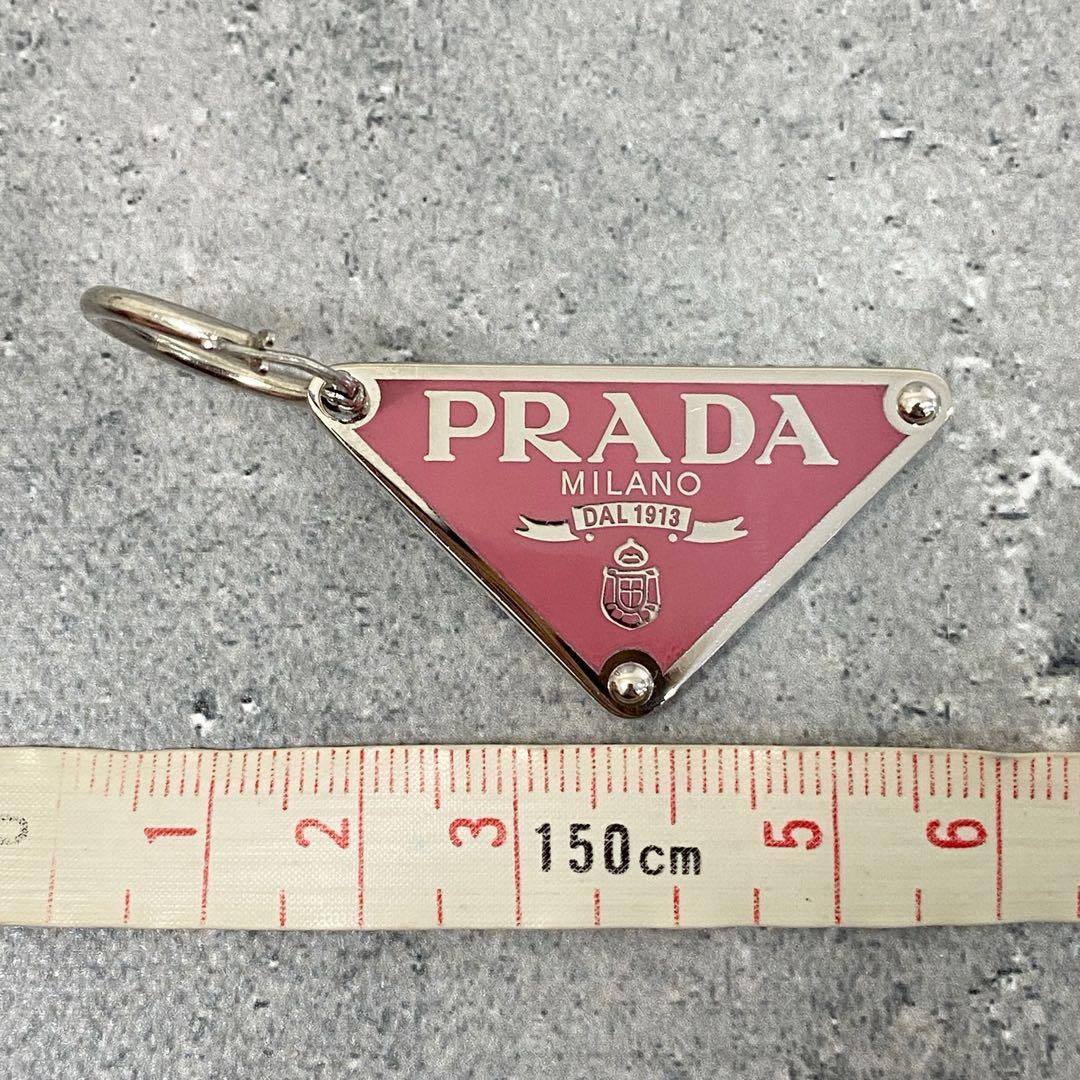 超美品 正規品 PRADA プラダ シンボル トライアングル ピアス イヤリング