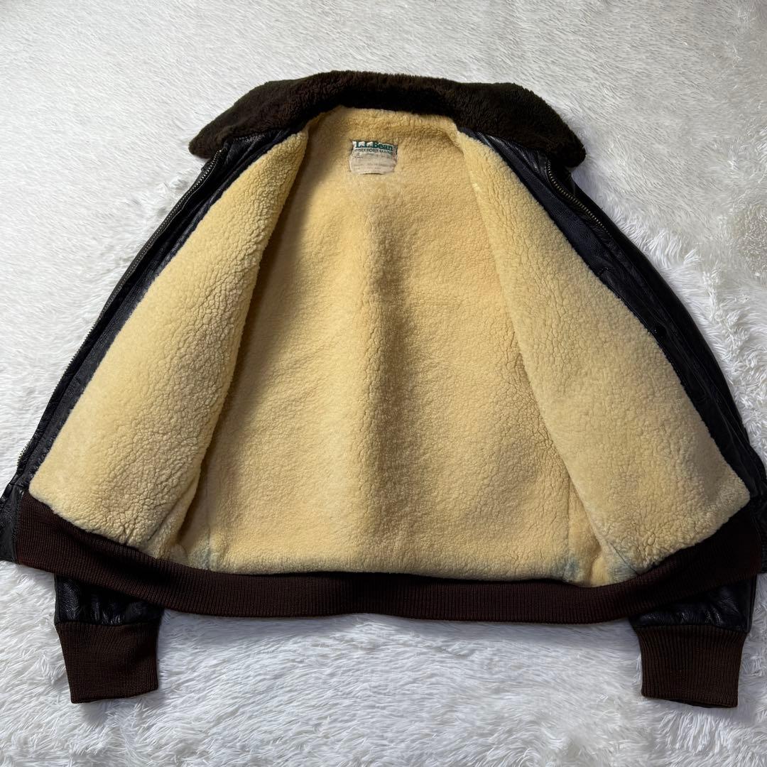 【名作】80s L.L.Bean G-1 フライトジャケット ゴートスキン 42