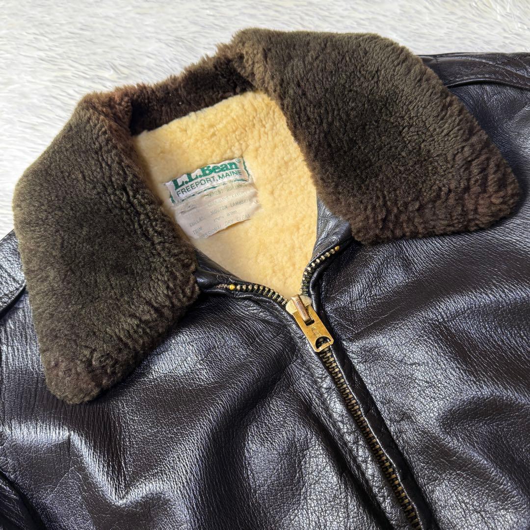 【名作】80s L.L.Bean G-1 フライトジャケット ゴートスキン 42