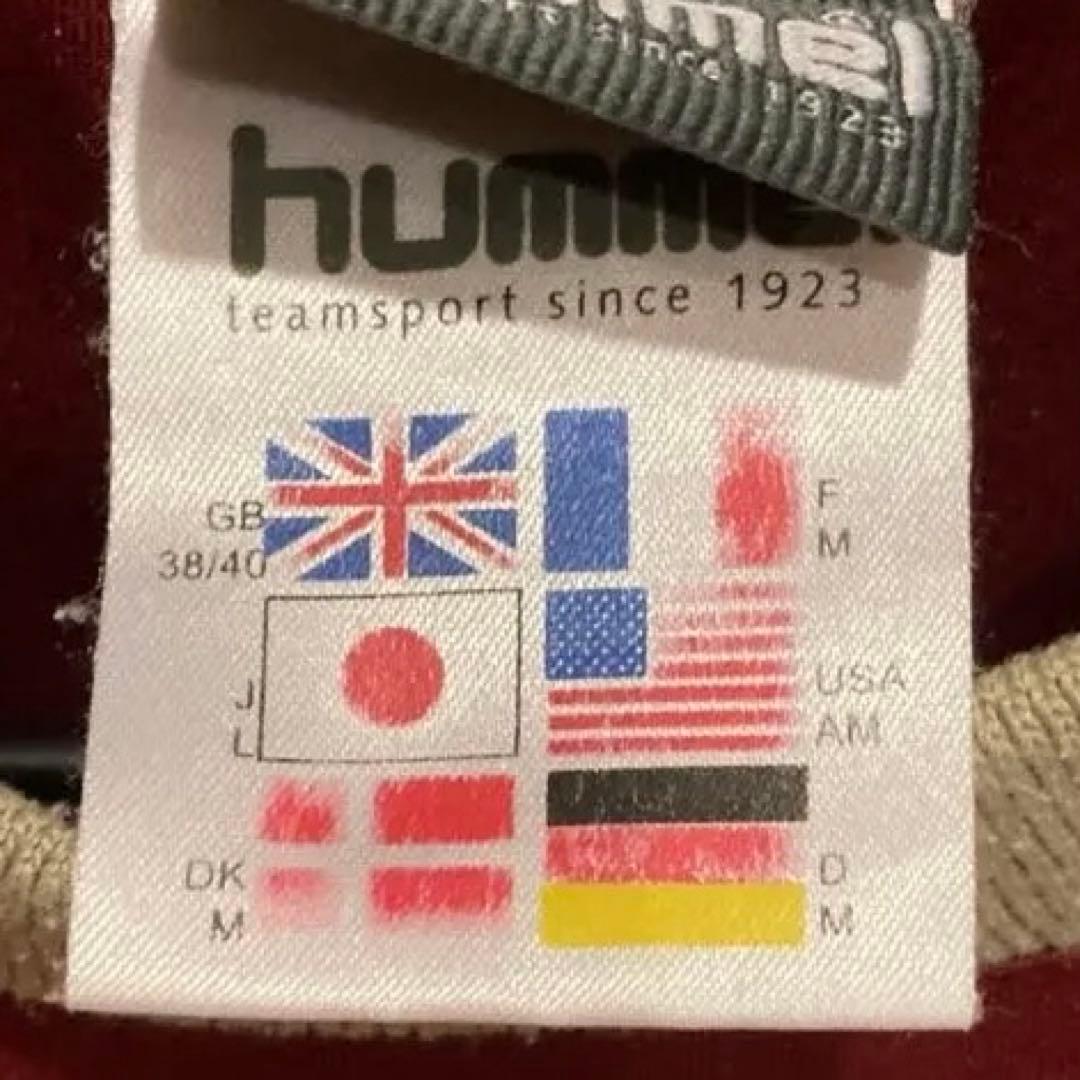 hummel デンマーク代表　スウェット ワインレッド　L