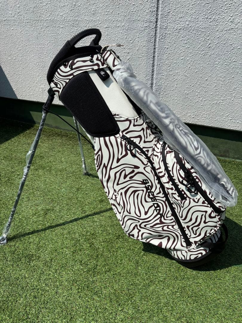BSEGOLF スタンドキャディバッグ　新品　ゴルフバッグ　アニマル柄　ゼブラ柄