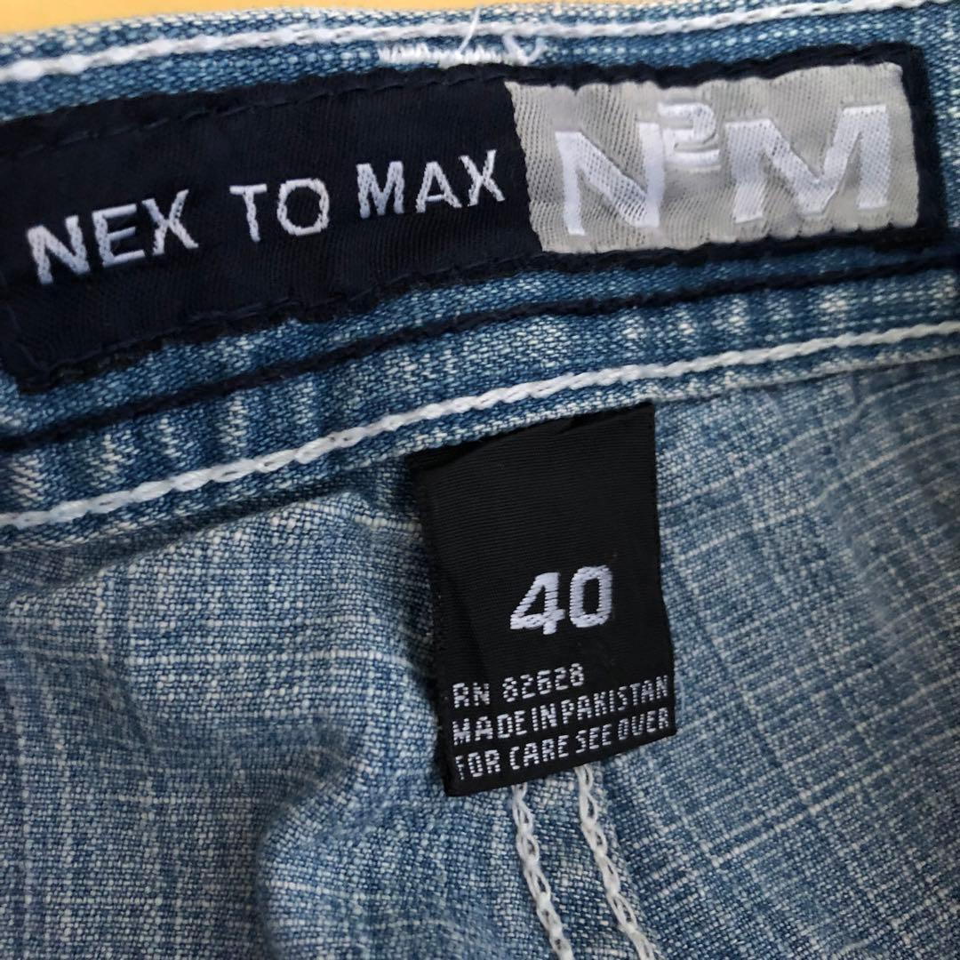 希少‼️N2M バギーデニムパンツ　HIPHOP Y2K 古着　極太