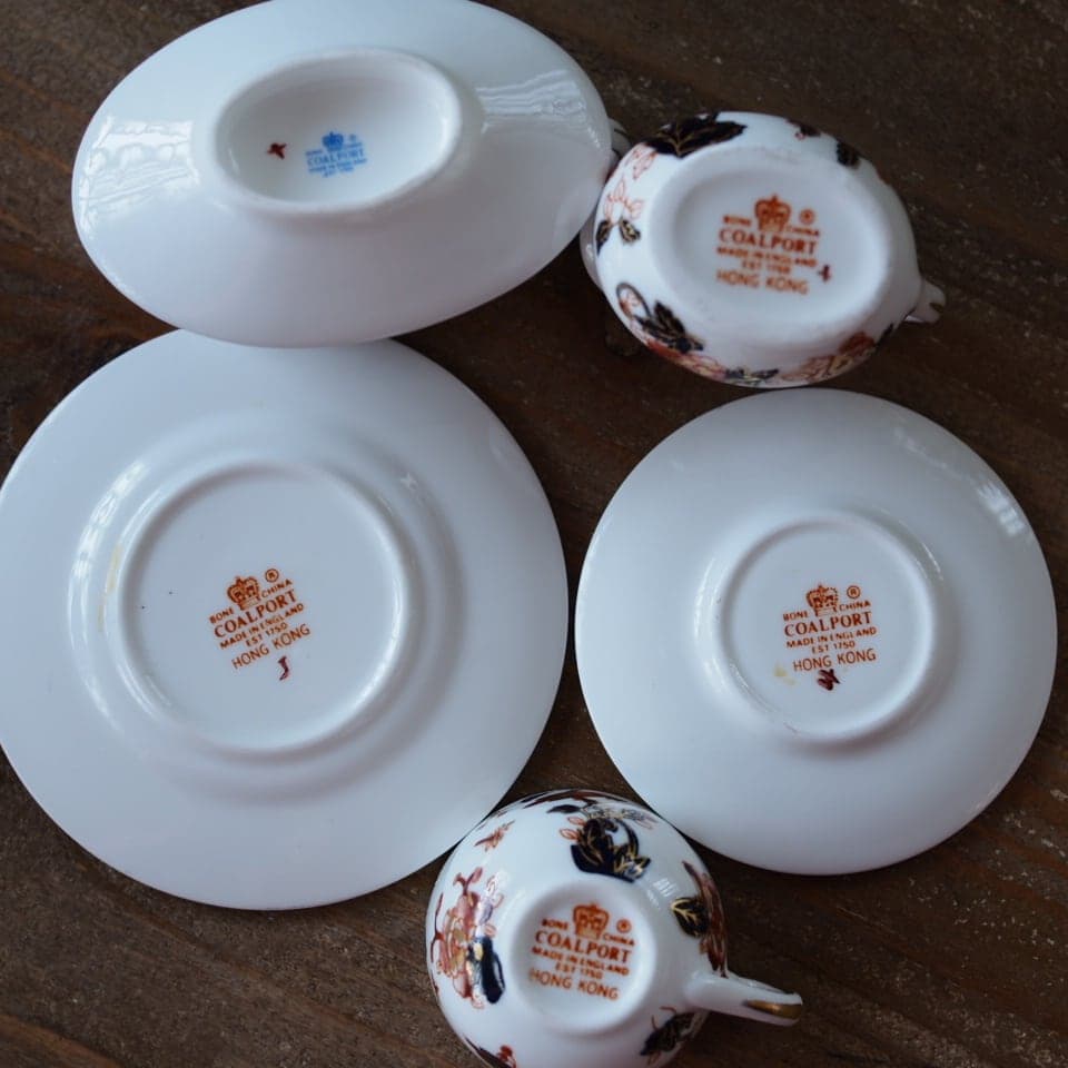 Coalport コールポート ミニチュアティーセット 小鳥 花