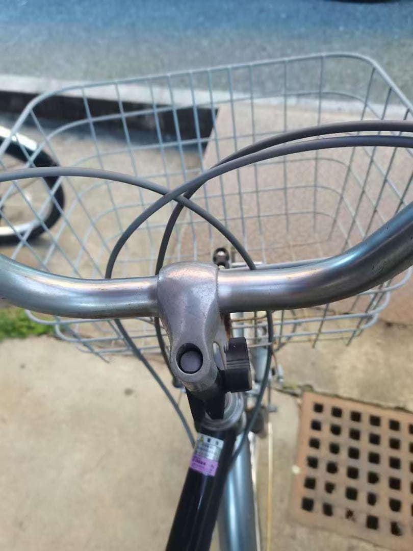 自転車シティサイクル 前カゴ付き 中古