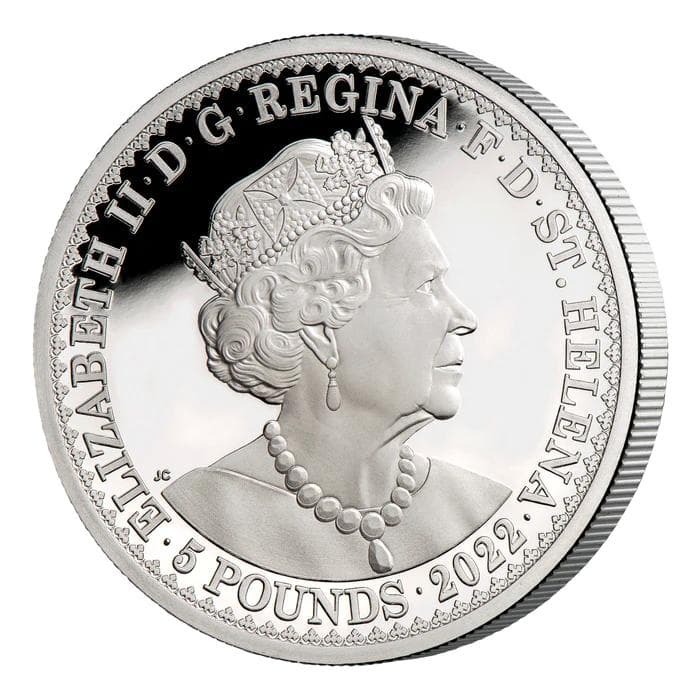 2022エリザベス2世 2oz 銀貨69 ゴチッククラウン ポートレート 167