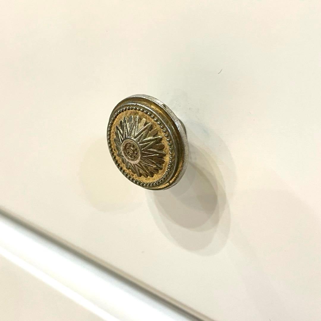 【美品】姫系 ローチェスト 白家具 引き出し収納 6杯 ろくろ脚 幅88㎝