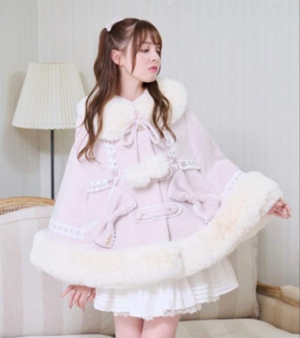 LIZ LISA シャギーツインリボンポンチョ