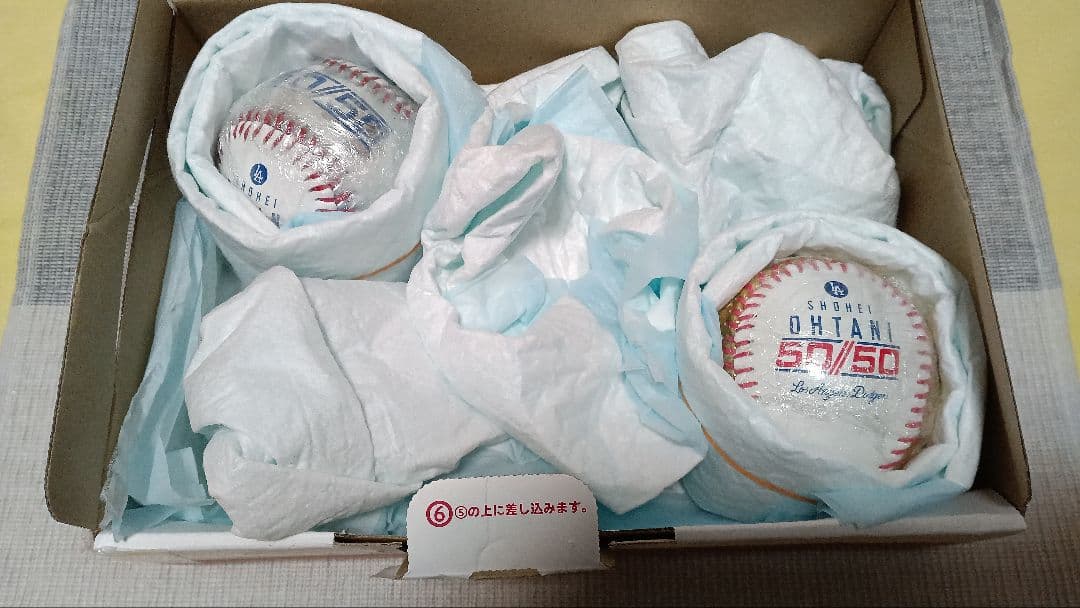 ＃【ドジャース大谷：５０/５０達成記念 金・銀/記念ボール】