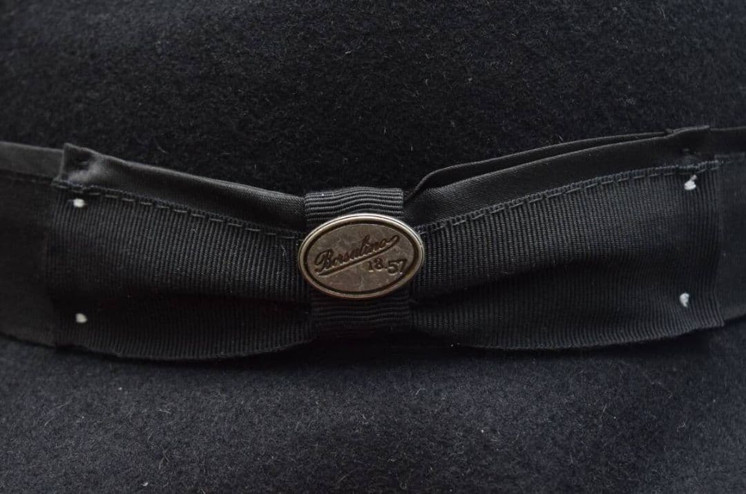 イタリア製 Borsalino ボルサリーノ 中折れ ハット 帽子