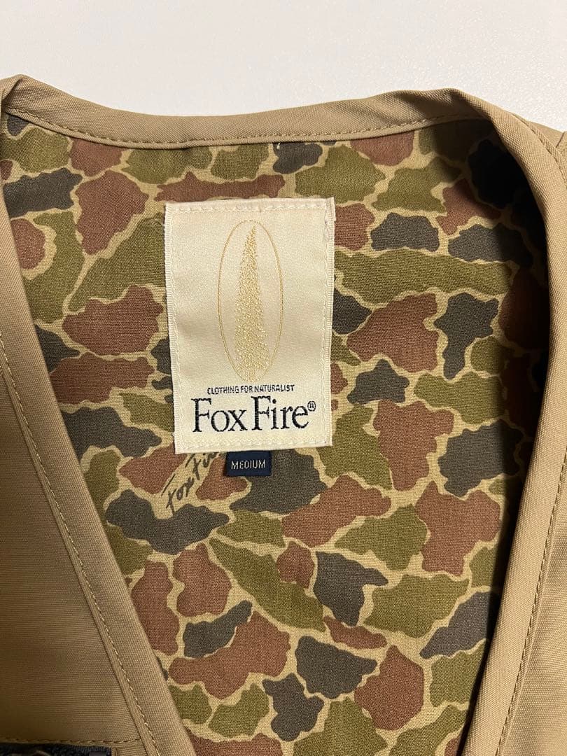 【値下げ】Fox Fire フィッシングベスト M ベージュ
