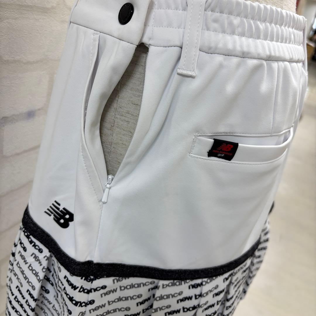 ★美品★ new balance ゴルフウェア スカート ホワイト/ブラック