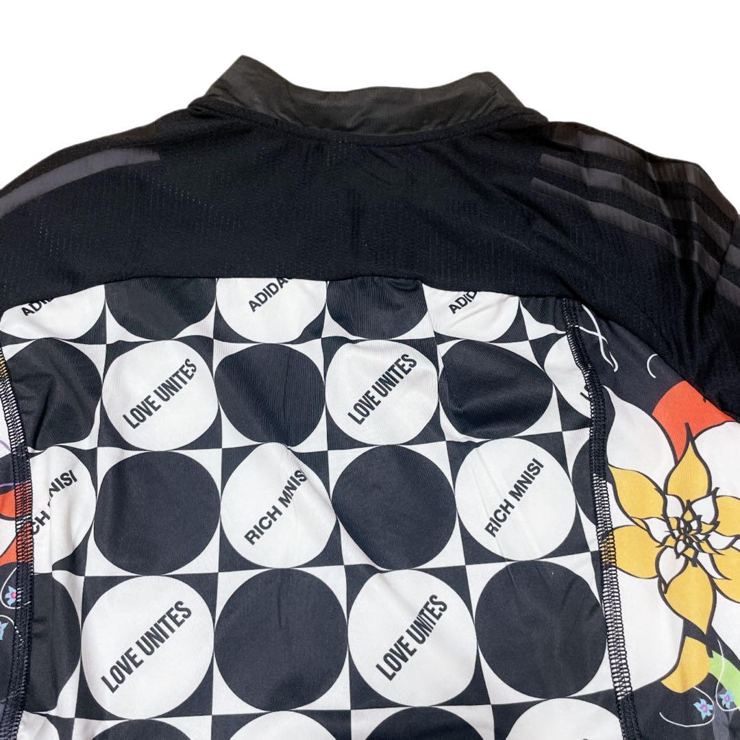 adidas × RICH MNISI コラボ　サイクルジャケット　総柄　ラス1