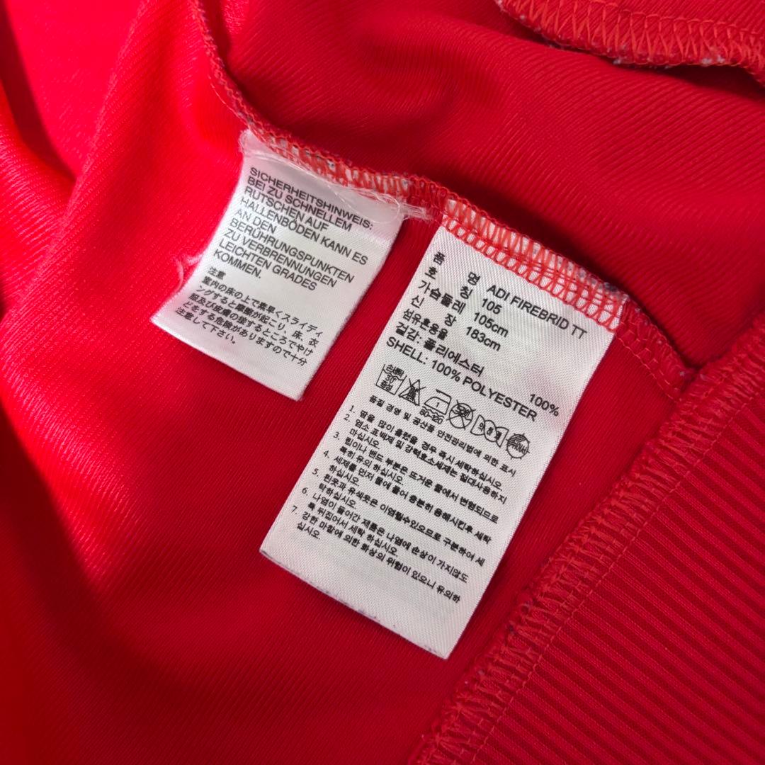 ☆希少　アディダス　ジャージ　トラックジャケット　ファイヤーバード　レッド　XL
