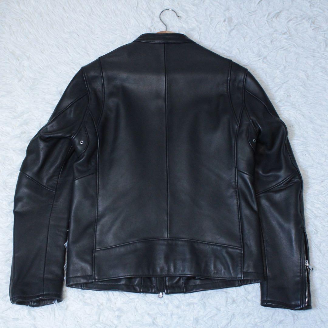 BEAUTY&YOUTH ユナイテッドアローズ シングルライダース 羊革 S 黒