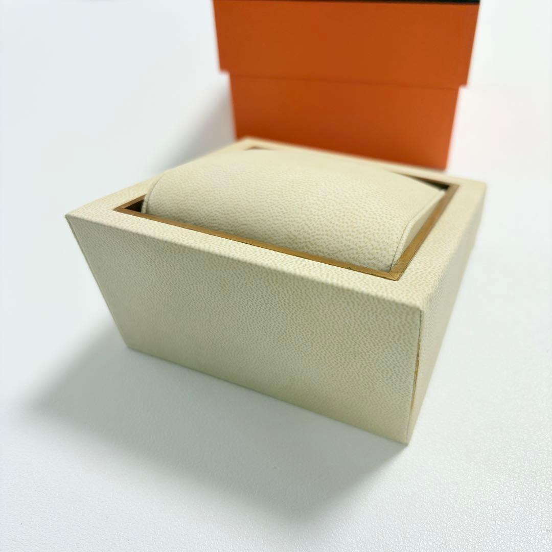 極美品　エルメス　時計ケース　空箱　レザー　木製枠