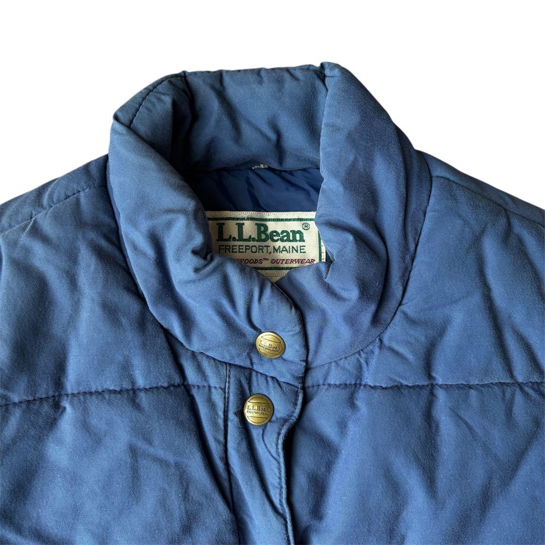 80s 90s L.L.Bean ダウンベスト　青　USA製　ブルー　アメリカ製