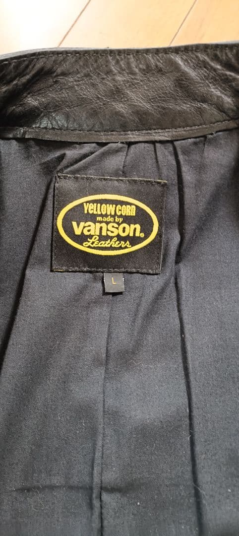 vanson L　ライダースジャケット　革ジャン