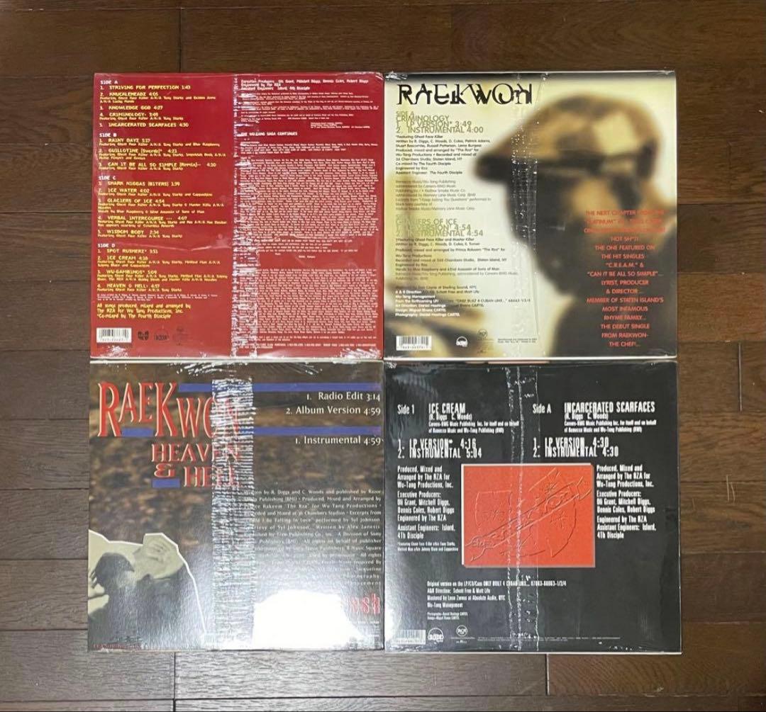 Raekwon 1st Lp & 12inc USオリジナル未開封盤 4枚セット