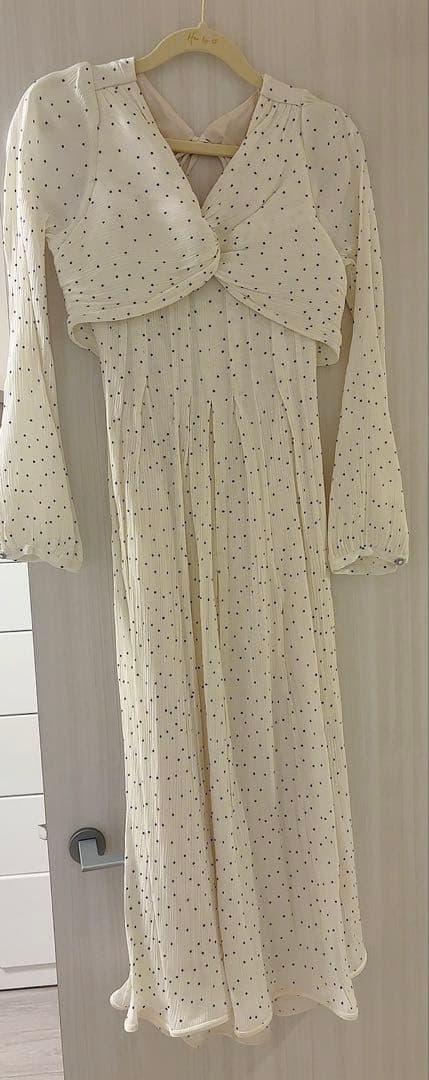 ワンピース Moon Glow Dot Pleated Dress herlipto