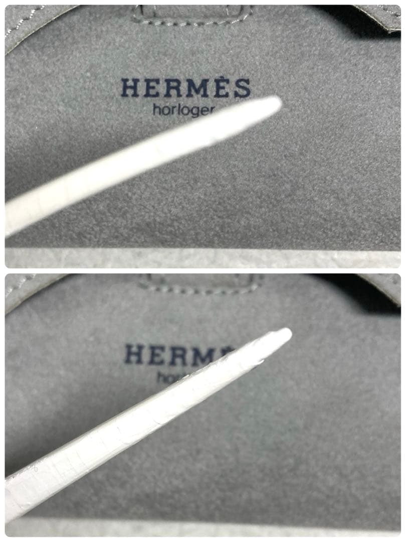 HERMES エルメス かんざし ヘアアクセサリー ホワイト 箱付き