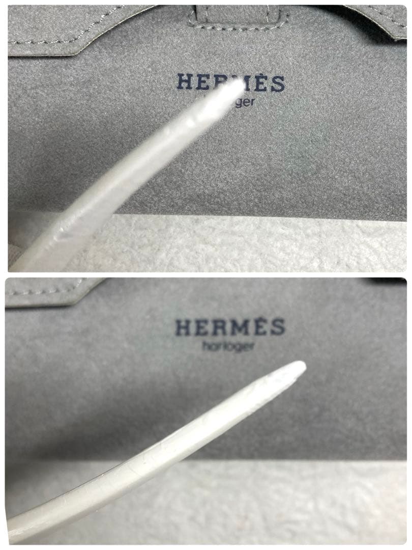 HERMES エルメス かんざし ヘアアクセサリー ホワイト 箱付き