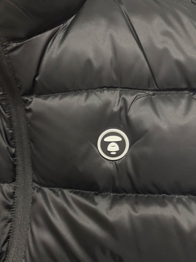 AAPE 黒 ダウンベスト