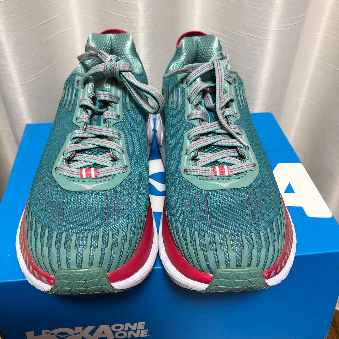 HOKA CLIFTON5 22.5㎝レディースランニングシューズアクアブルー