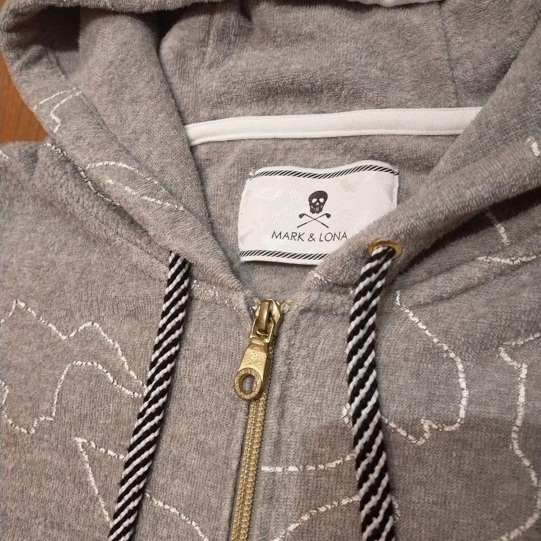 希少品 MARK & LONA グレー パーカー XL ゴルフウェア