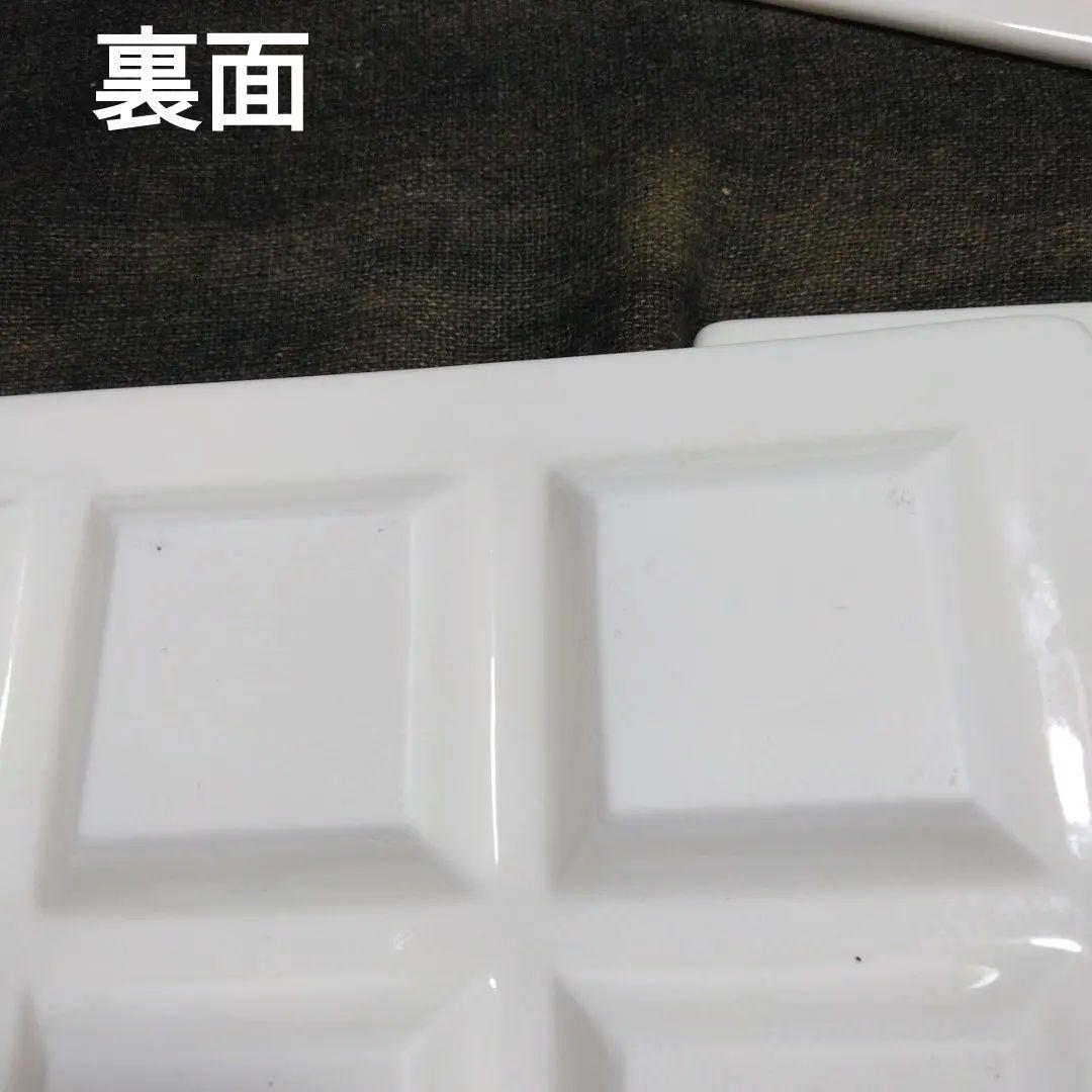 レトロ 9つの区画に分かれ白い色仕切り皿10枚ワンプレートで活躍