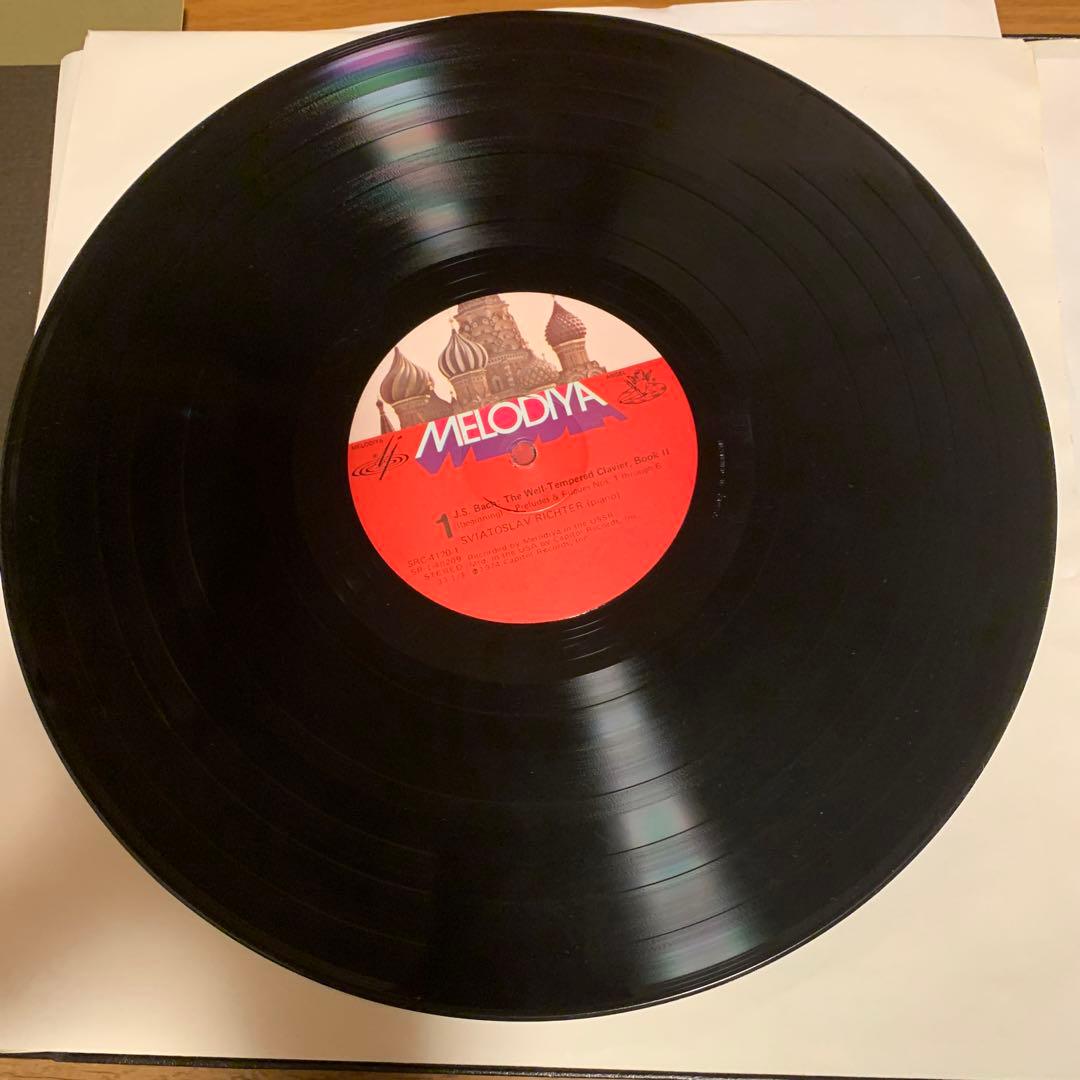 バッハ:平均律クラヴィーア曲集第2巻リヒテルLP3枚BOX1974年US盤