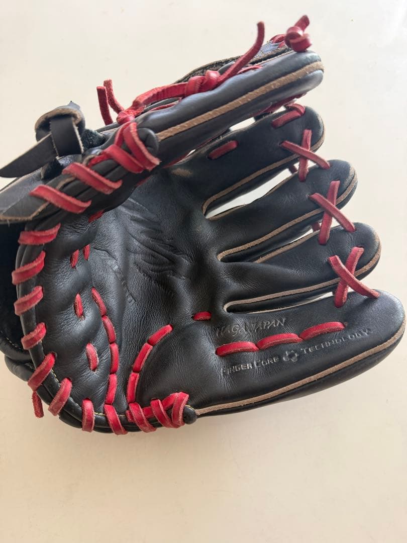 Mizuno pro硬式グローブブラック/レッド