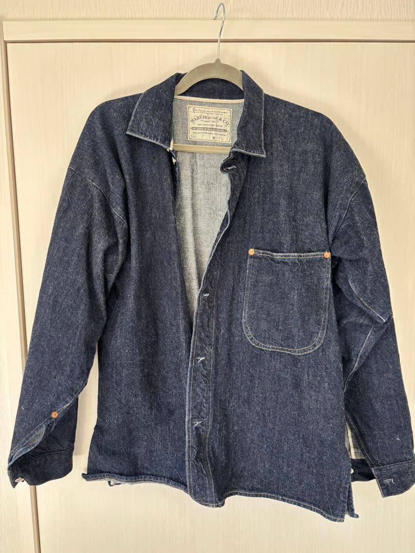 WAREHOUSE オープンフロントデニムジャケット Lot 2212