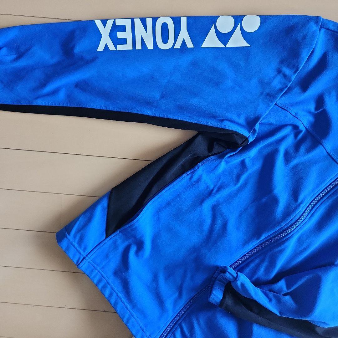 YONEX フルジップジャケット M 青