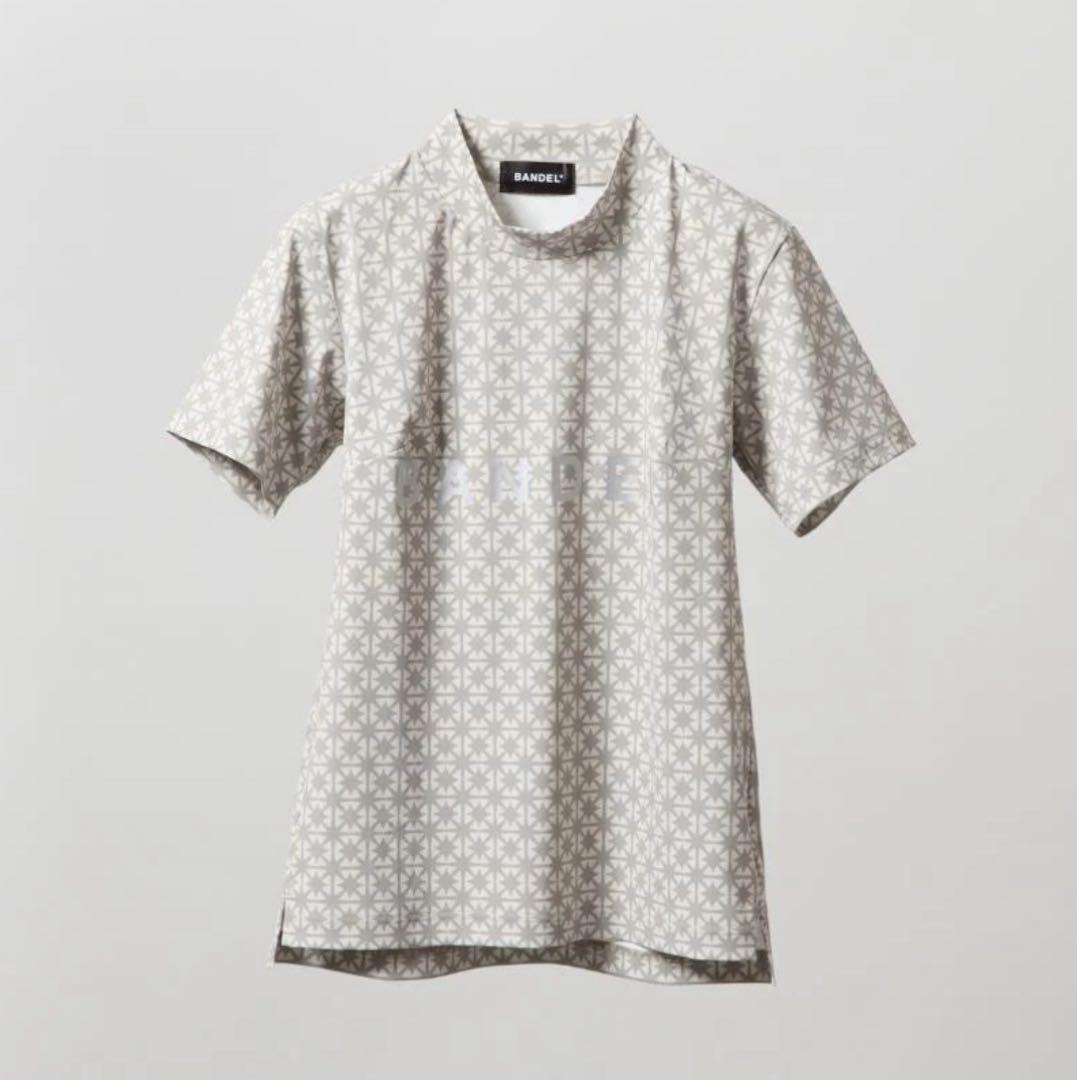 【新品・タグ付き】BANDELレディース モックネック ベージュ×グレー M