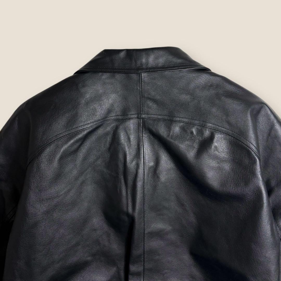 90s USA ST.JOHNS BAY レザースポーツジャケット