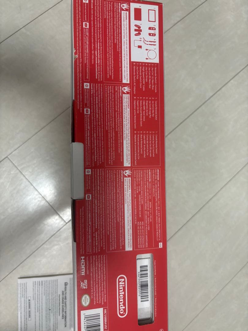 Switch ネオンブルー・レッド 本体とjoyconセット海外版(us)
