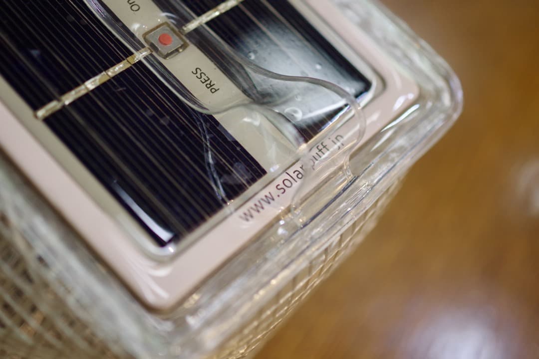 Landport solar puff ウォームライト（4個セット）