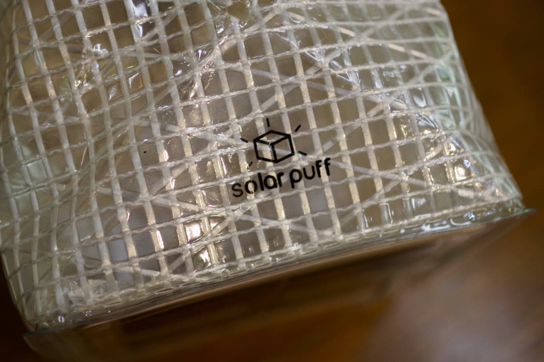 Landport solar puff ウォームライト（4個セット）