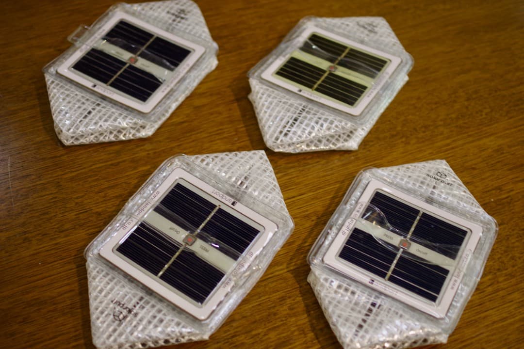 Landport solar puff ウォームライト（4個セット）
