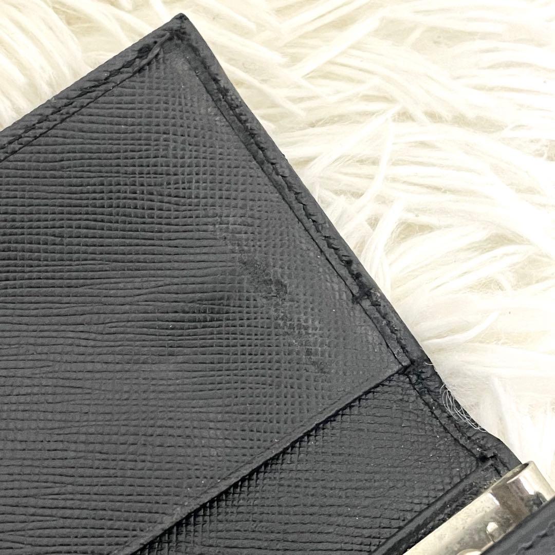 プラダ　PRADA キーケース　ブラック　黒　サフィアーノ　メンズ　レディース