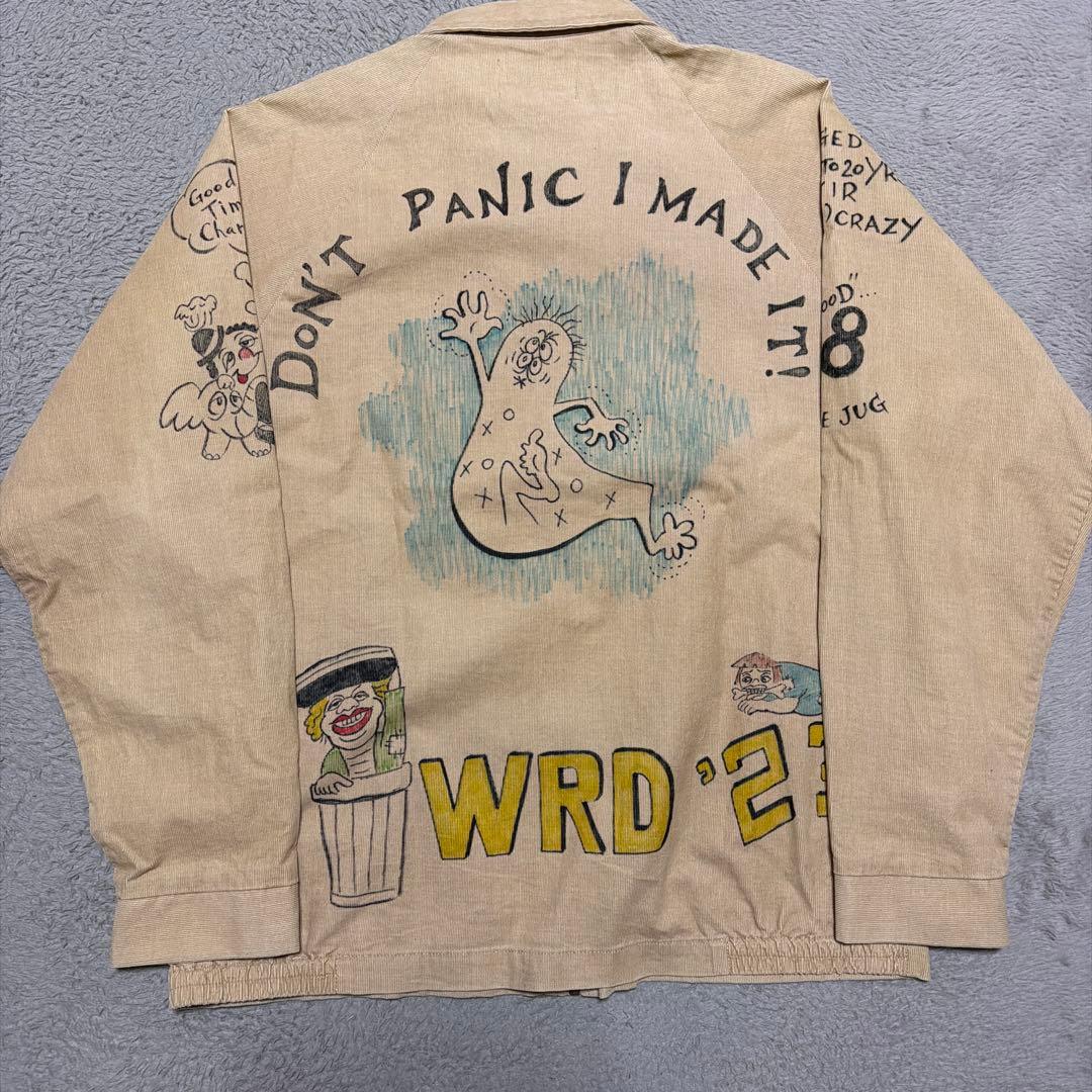 WEIRDO Psycho 落書き　Jacket ジャケット　コーデュロイ　M