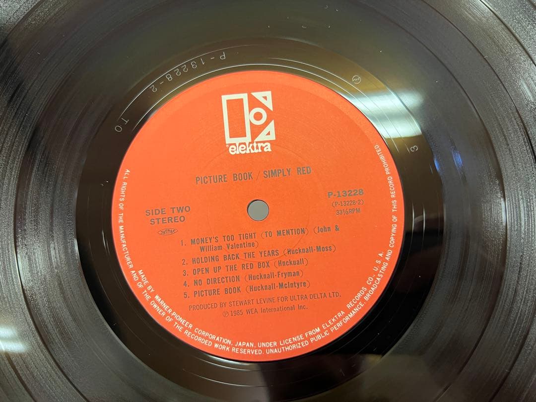 希少完品 シンプリー・レッド 1985年盤 LP P-13228 帯/ハガキ付