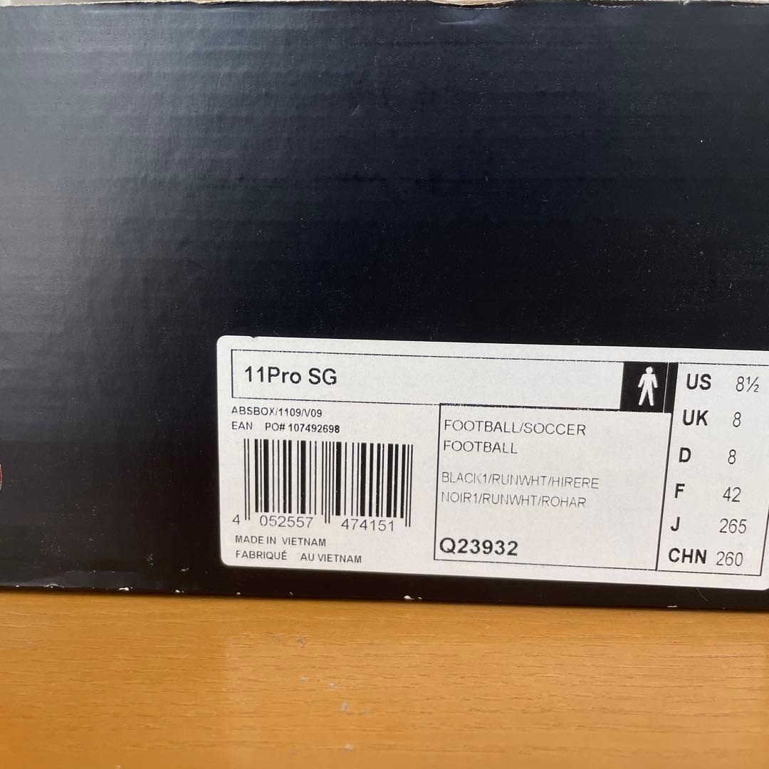 adidas adipure 11pro SG 26.5㎝