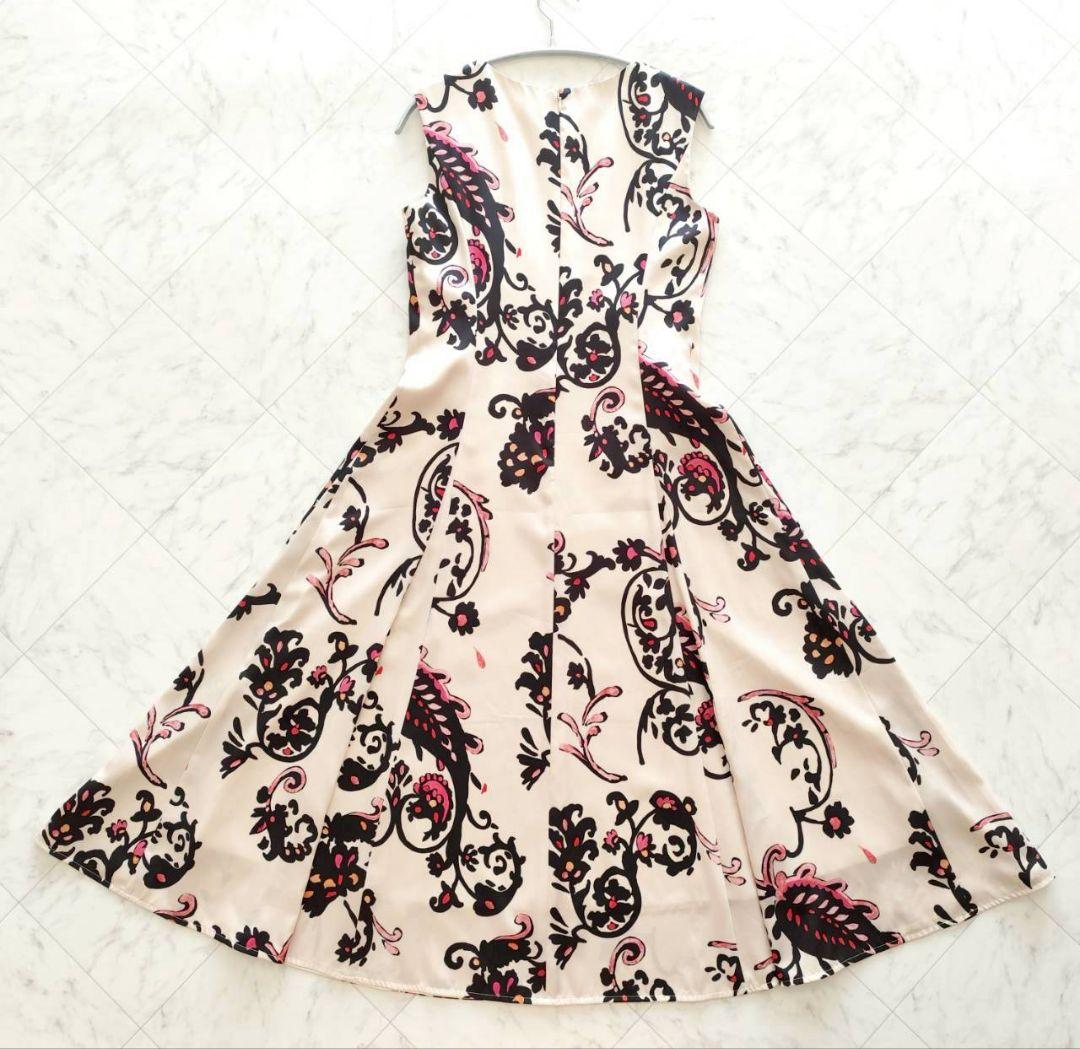 極美品 2024年 アナイ アラベスクプリントワンピース ベージュ 38