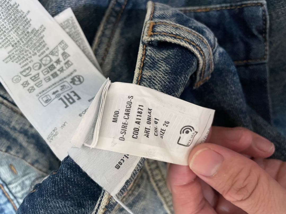 DIESEL デニムカーゴパンツ RelaxedJeans
