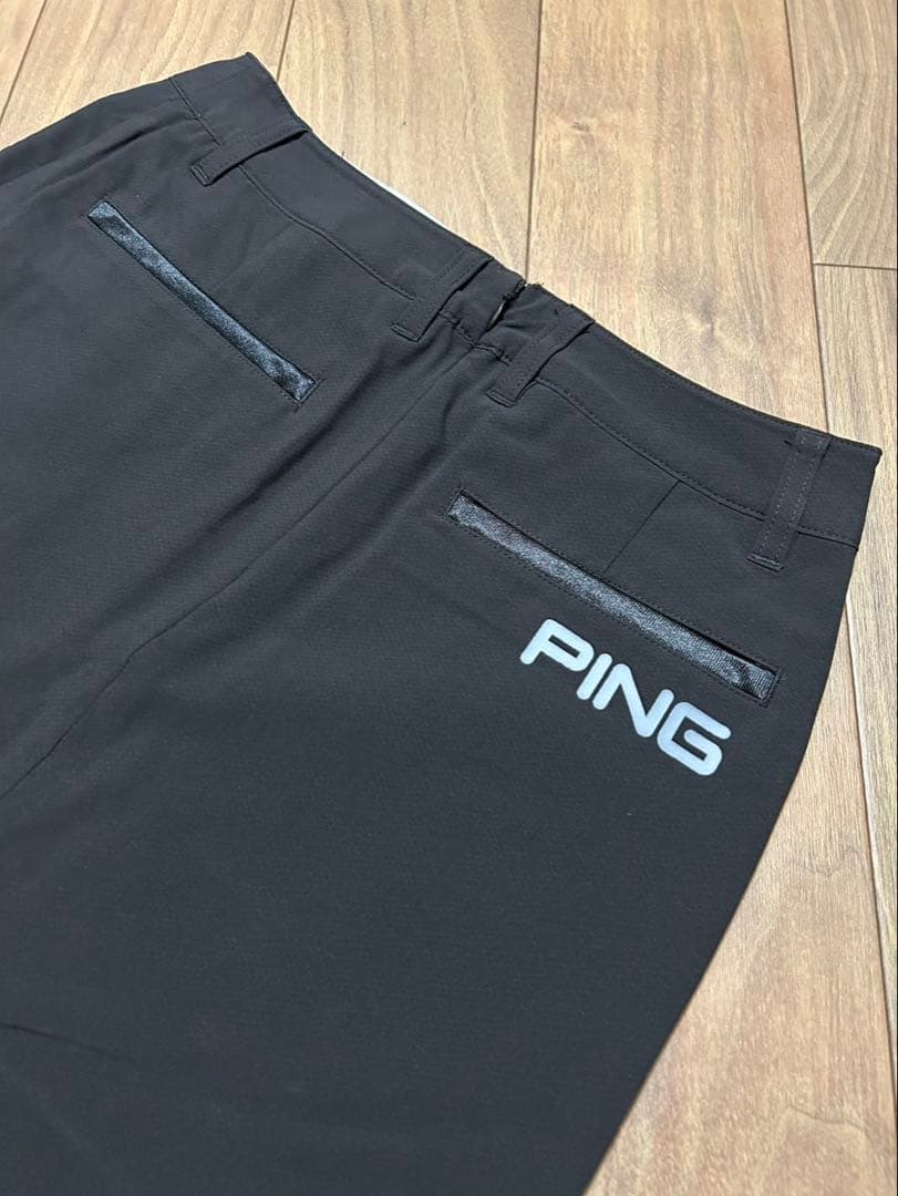 PING モックネック　半袖　スカート　セットアップ　サイズM ブラック　春夏